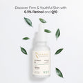 Renaya Anti-Aging Serum with 0.3% Encapsulated Retinol & Coenzyme Q10, Reduces Fine Lines & Wrinkles, Boosts Cell Turnover, Firms Skin, Enhances Radiance & Restores Youthful Glow 30ml